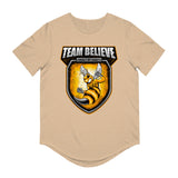 Curved Tee Team Believe