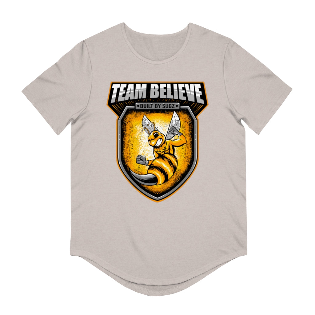 Curved Tee Team Believe