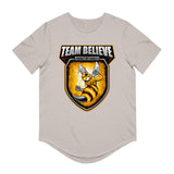 Curved Tee Team Believe