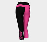 Pink Diamonds Yoga Capri