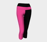 Pink Diamonds Yoga Capri