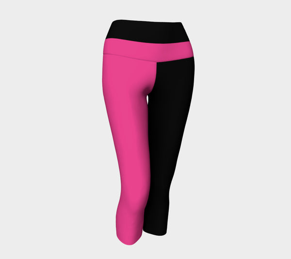 Pink Diamonds Yoga Capri