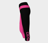 Pink Diamonds Yoga Capri